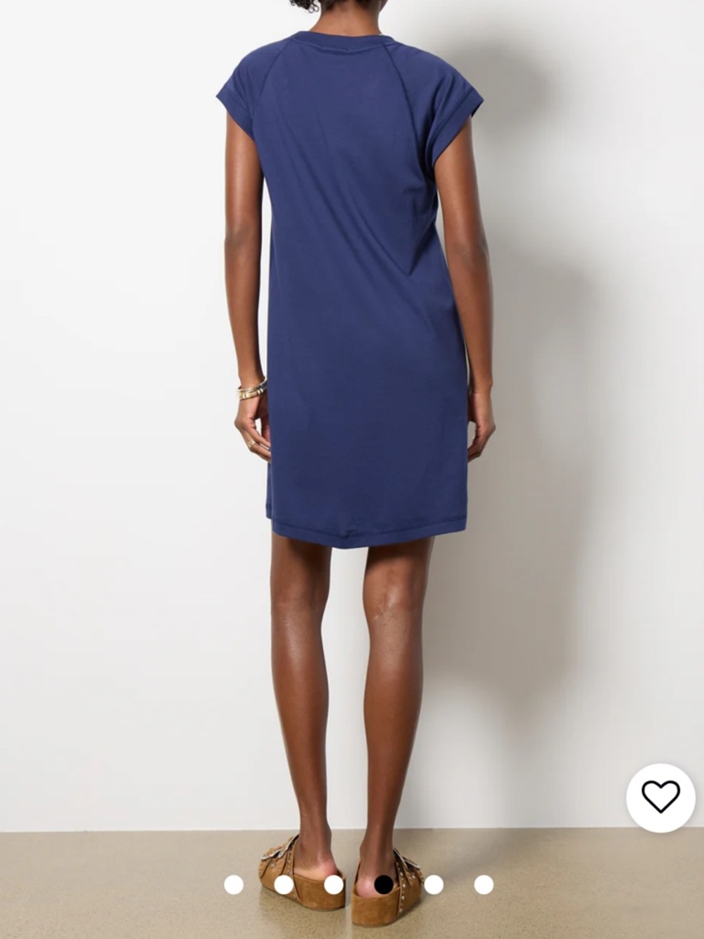 Evereve Nora Navy Cap-Sleeve Shift Dress - Large - Picture 3 of 5